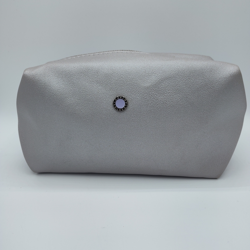 BVLGARI Parfums x Emirates Silver Cosmetic Bag Exclusive Amenity Kit Luxe